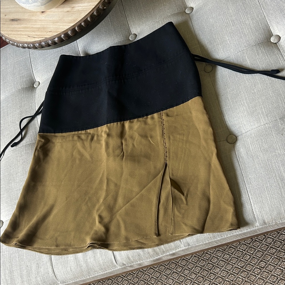 Ralph Rucci Silk/Wool Drop Waist Midi Skirt Size 8 - Picture 3 of 9